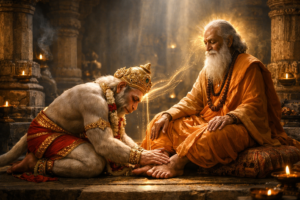 Hanuman Chalisa Doha Meaning: Shri Guru Charan Saroj Raj (Hindi & English)
