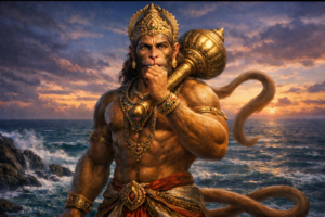 Hanuman Chalisa Chaupai 19 Meaning: Prabhu Mudrika Meli Mukh Mahi