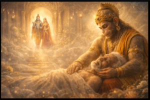 Hanuman Chalisa Chaupai 34 Meaning: Ant Kaal Raghubar Pur Jayi